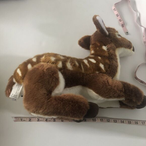 FAO Schwarz Baby Deer Fawn Plush Spotted Stuffed Animal Lovey Large Toy 17” #ST - Picture 7 of 8